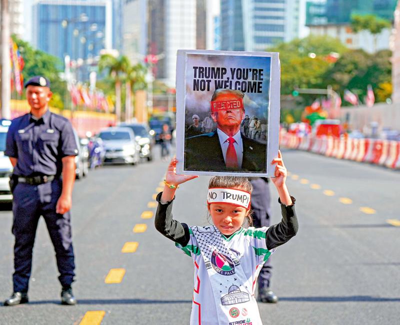 ﻿特朗普访亚洲 首站马来西亚爆示威